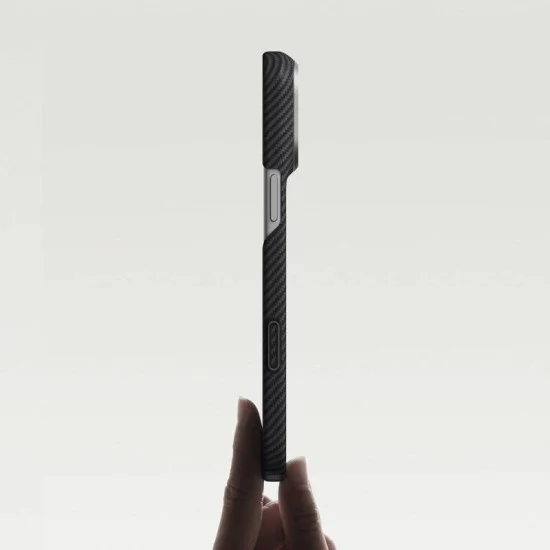 Pitaka Classic (Twill) Edge Case for iPhone 18 Pro Max - Black Grey